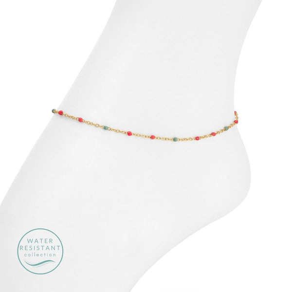 Colorful Dotted Chain Anklet