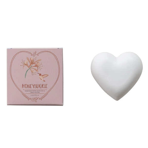 Honeysuckle Heart Shaped Soap
