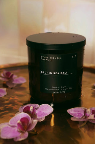 Orchid Sea Salt Black Label Candle