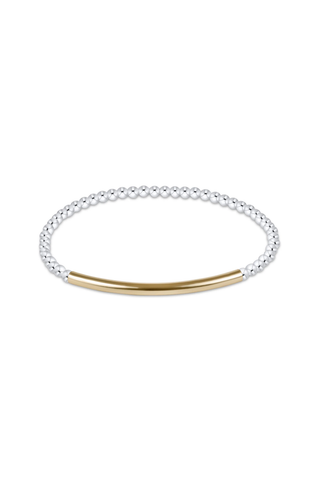 Bliss Bar Smooth Mixed Metal 3mm Bracelet