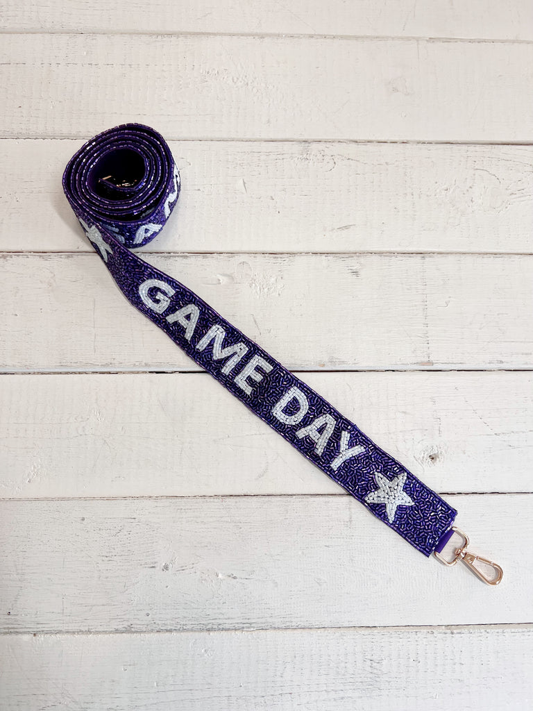 Purple & White Gameday Strap