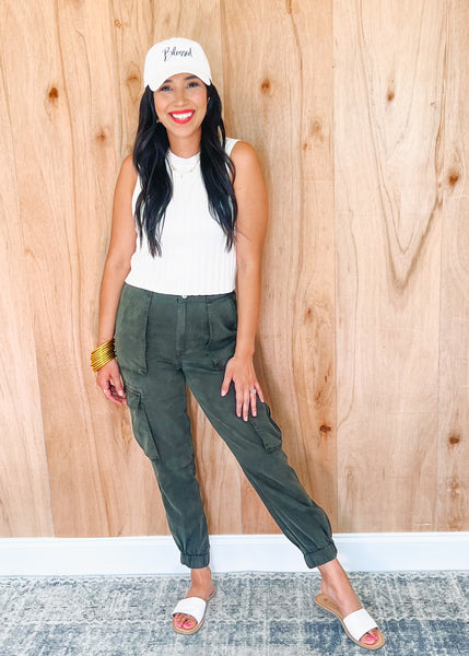 Sandy Pants- Olive