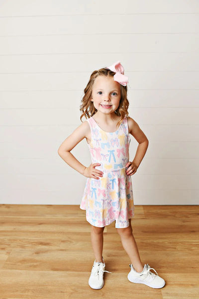 Spring Bows Active Tennis Dress