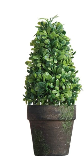 Faux Topiary in Pot