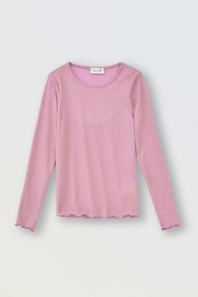 Girls Light Pink Iridescent Jersey Undershirt