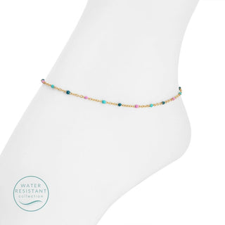 Colorful Dotted Chain Anklet
