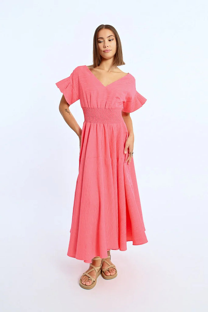 Caroline Ruffle Dress