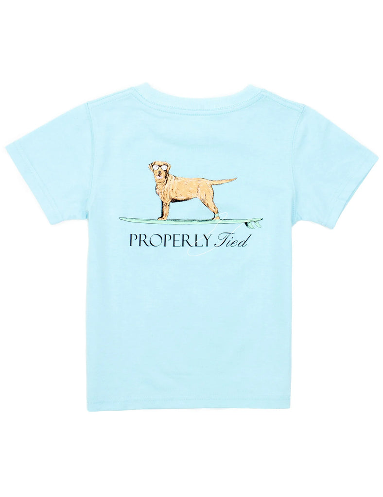 Waverider SS Tee in Powder Blue