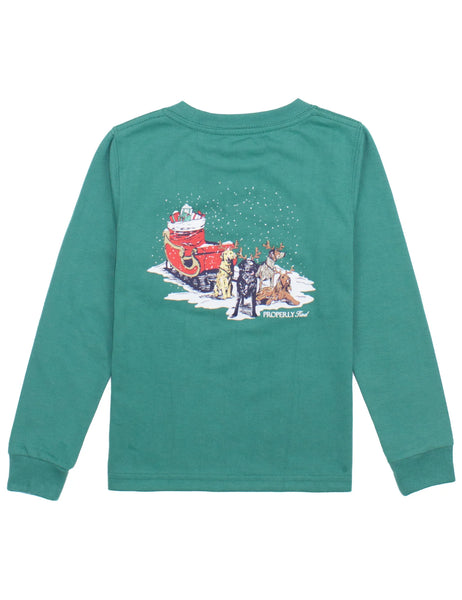 Sleigh Dogs LS Shirt in Teal