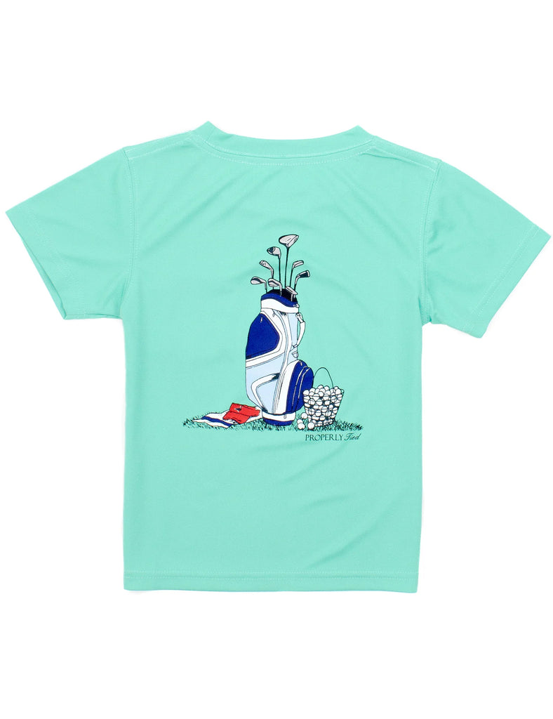 Golf Clubs S/S Performance Tee in Soft Green