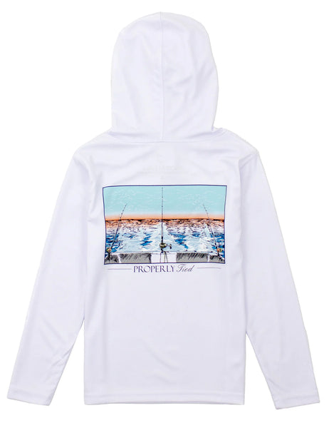 Shade Performance Hoodie in Castaway White