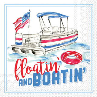 Floatin And Boatin Cocktail Napkin
