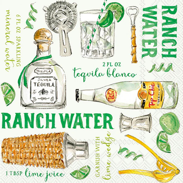 Ranch Water Cocktail Napkin