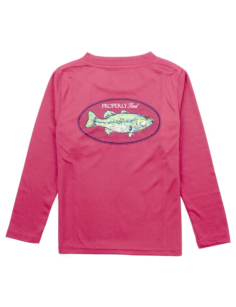 Boys Cayenne Bass Long Sleeve Performance Tee