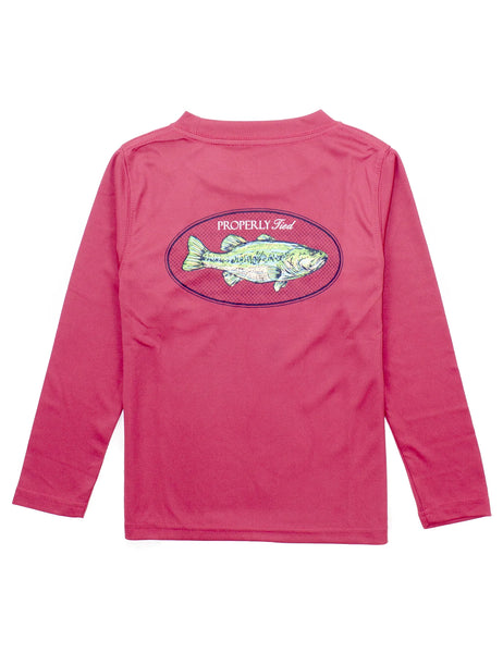 Boys Cayenne Bass Long Sleeve Performance Tee