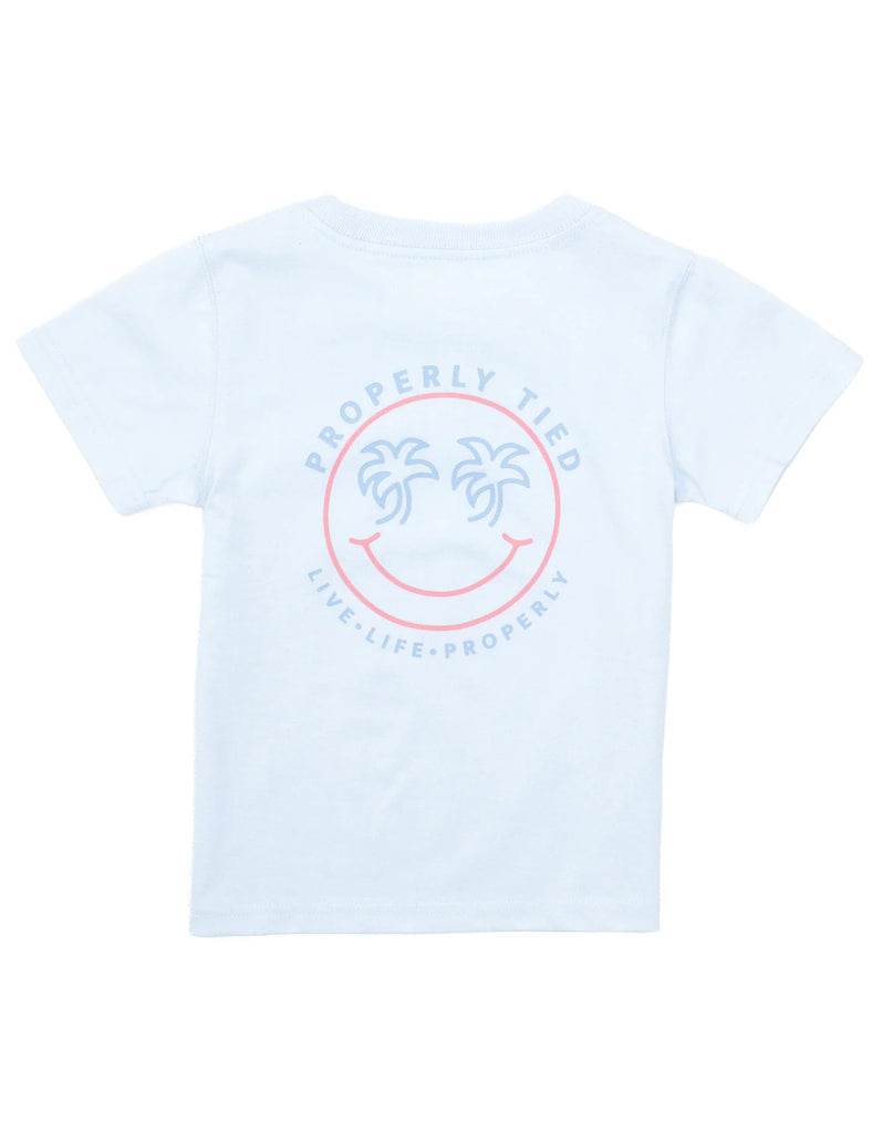 Smiley SS Tee in Periwinkle