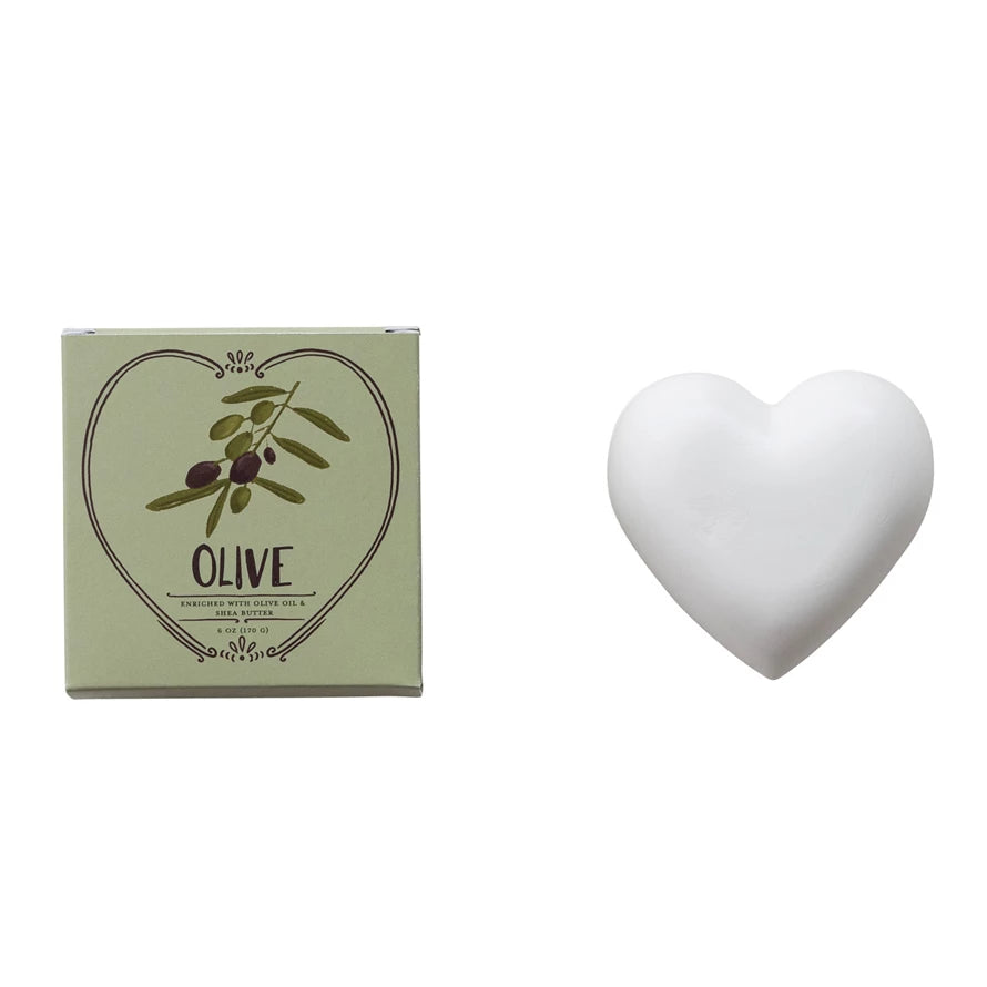 Olive Heart Shaped Soap