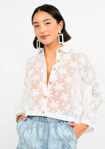 Lilly Palm Mesh Shacket
