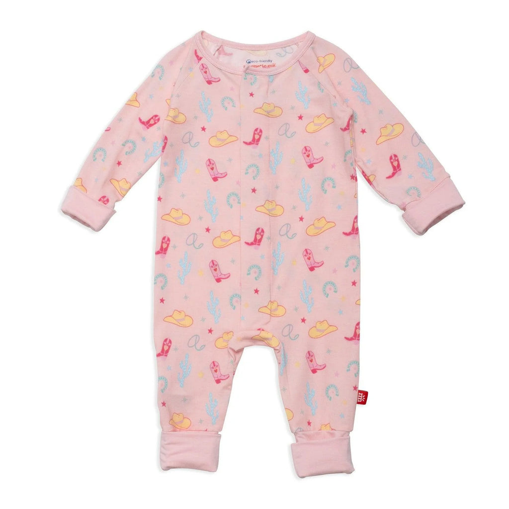 Pink Not My First Rodeo Convertible Onesie