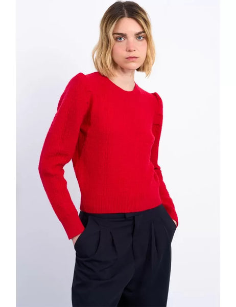 Ella Knitted Sweater - Red