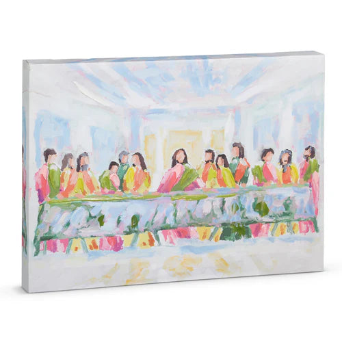 14" Blooming Last Supper Wall Art