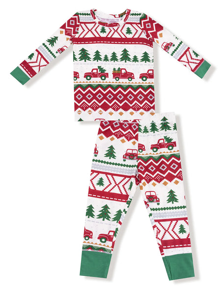 Red Truck Fair Isle Loungewear Set