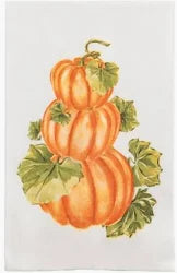 Stacked Pumpkin Printed Towel