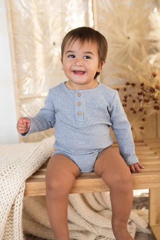 Aynor Rib Onesie in Grey