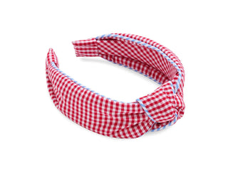 Gingham Knotted Headband