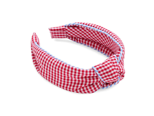 Gingham Knotted Headband