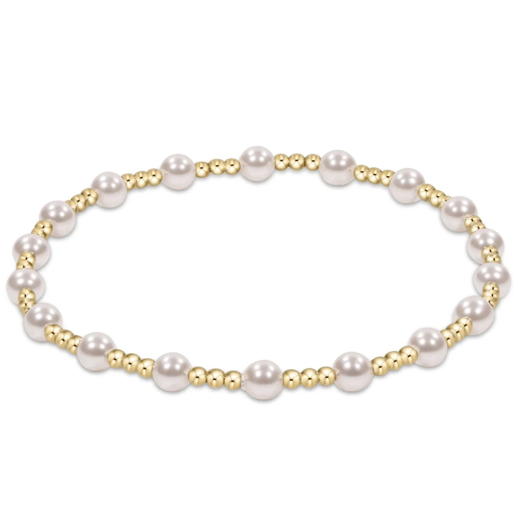 classic sincerity pattern 4mm bead bracelet