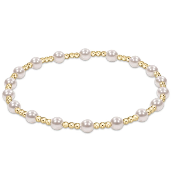 classic sincerity pattern 4mm bead bracelet