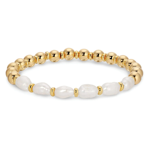 Perfectly Accented Stretch Pearl Bracelet