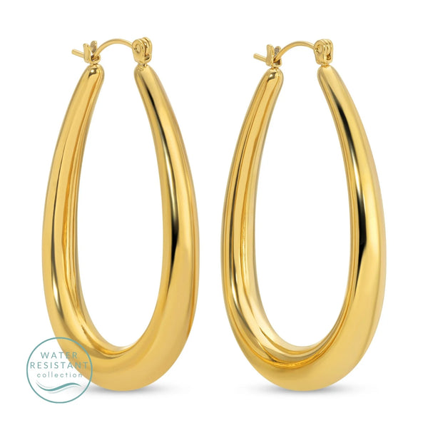 Large Water Resistant Latchback Hoops