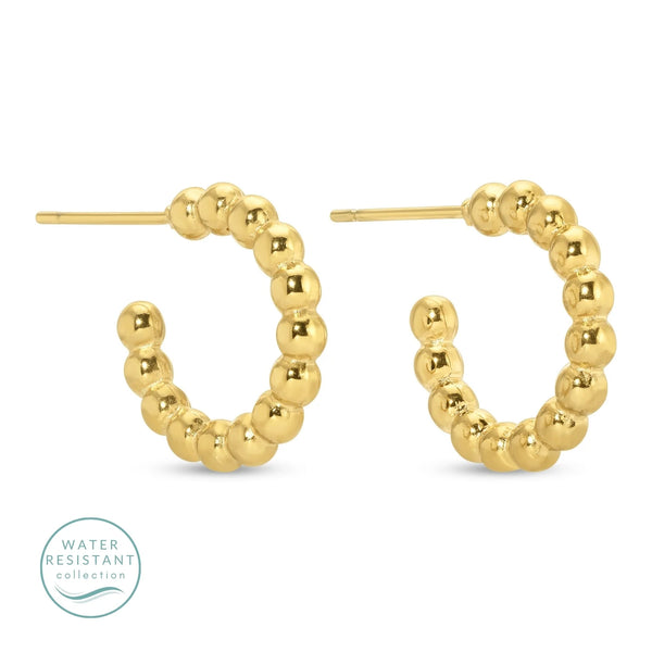 Water Resistant Petite Ball Hoops