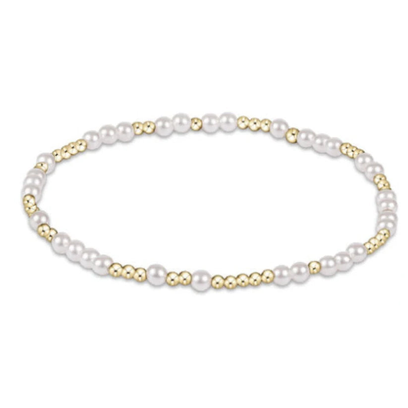 Hope unwritten 3mm bead bracelet-pear