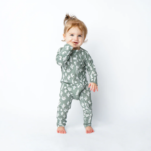 Stay Sharp Bamboo Pajama Convertible Footie Romper