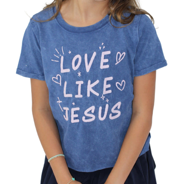 Love Like Jesus Embroidery T-Shirt