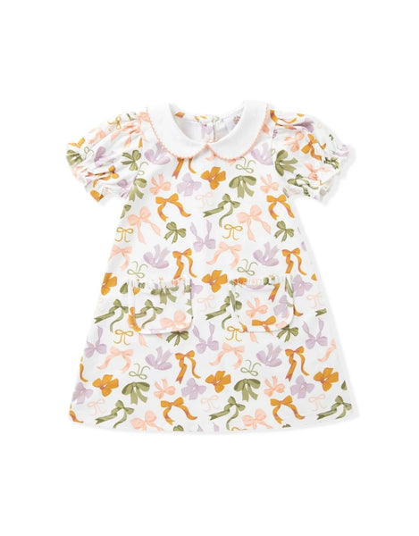 Bows Proper Dress with Pockets