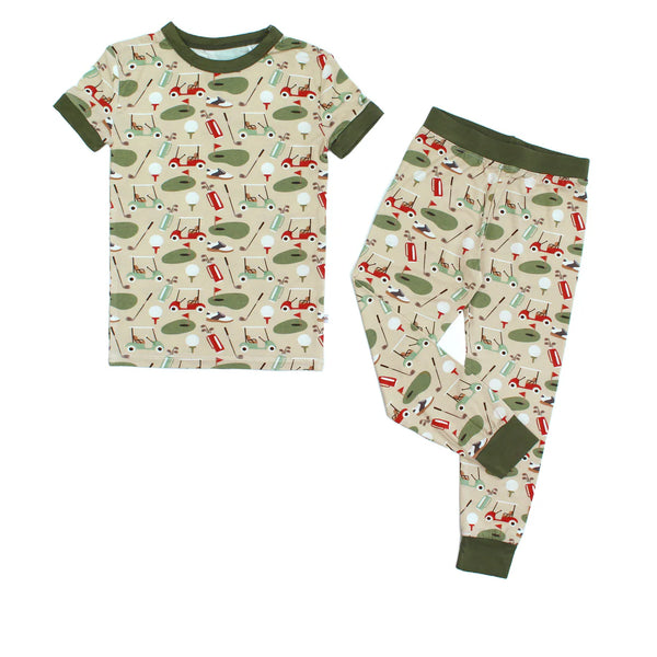 Tee Time Golf Bamboo Short Sleeve Pajama Set