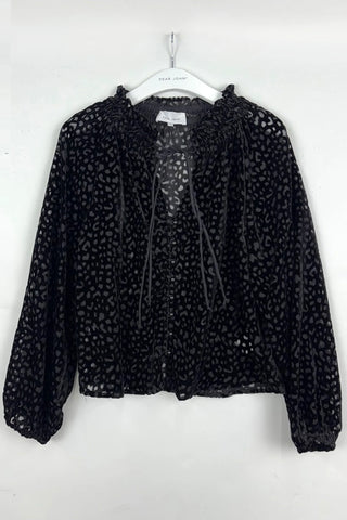 Robena Top in Black Leopard