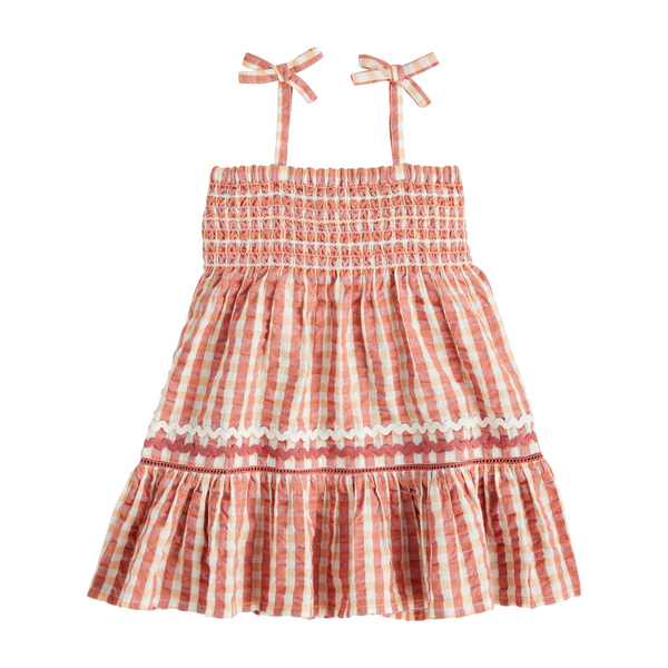 Gingham Smocked Toddler Dress