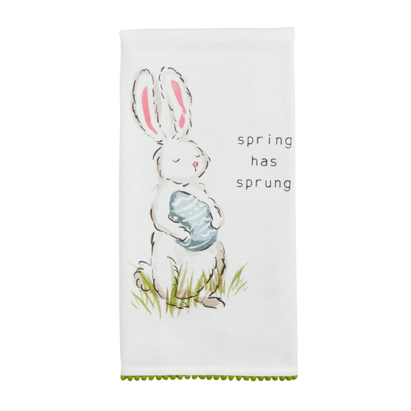 Spring Has Sprung Bunny Towel