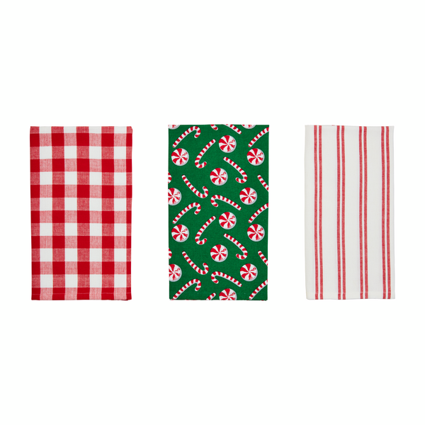 Peppermint Gingerbread House Towel Set