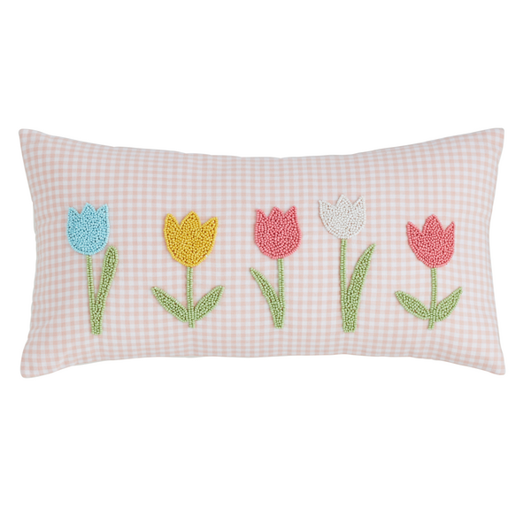 Tulip Beaded Pillow