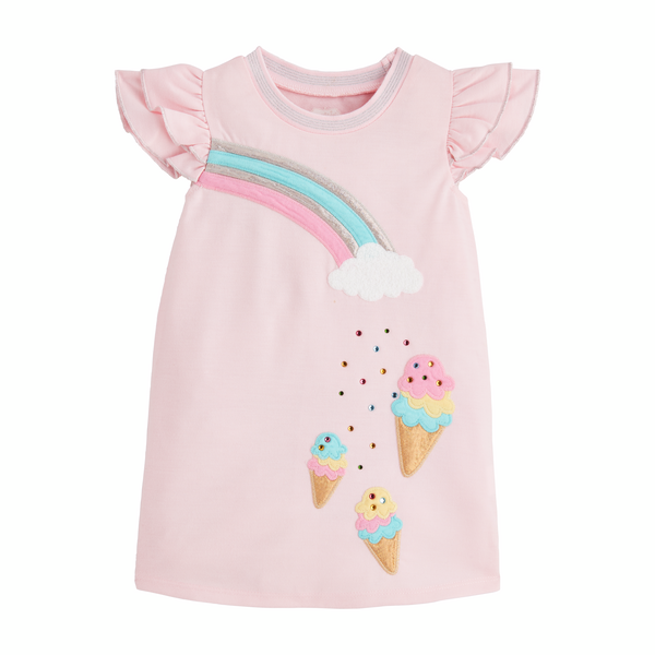 Ice Cream Sparkle T-Shirt Dress