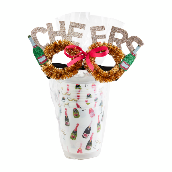 Holiday Party Cup Gift Set - White