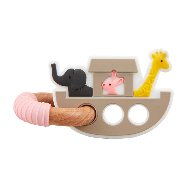 Pink Noah's Ark Teether