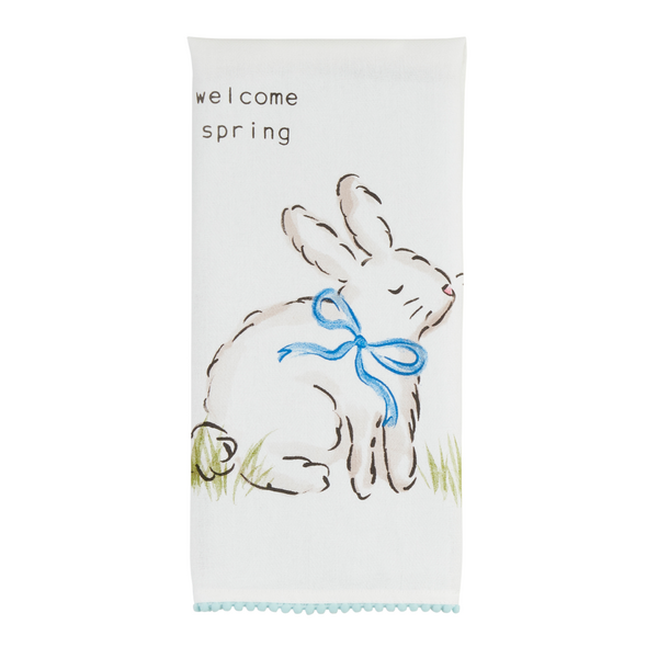 Welcome Spring Bunny Towel