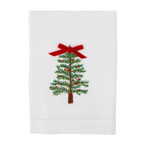 Single Tree Embroidered Towel